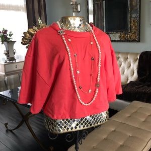 Lace up sweater and short set